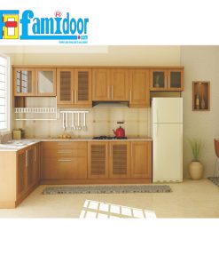 Tủ kệ bếp KP2 tại Showroom Famidoor cđược làm từ những chất liệu vô cùng cao cấp, đảm bảo về độ bền và khả năng chống chịu tốt nhất trước những tác động từ môi trường bên ngoài.
