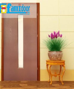 Cửa gỗ HDF MDF.1G-C11 ở Showroom Famidoor có tính ổn định và mật độ gỗ mịn.