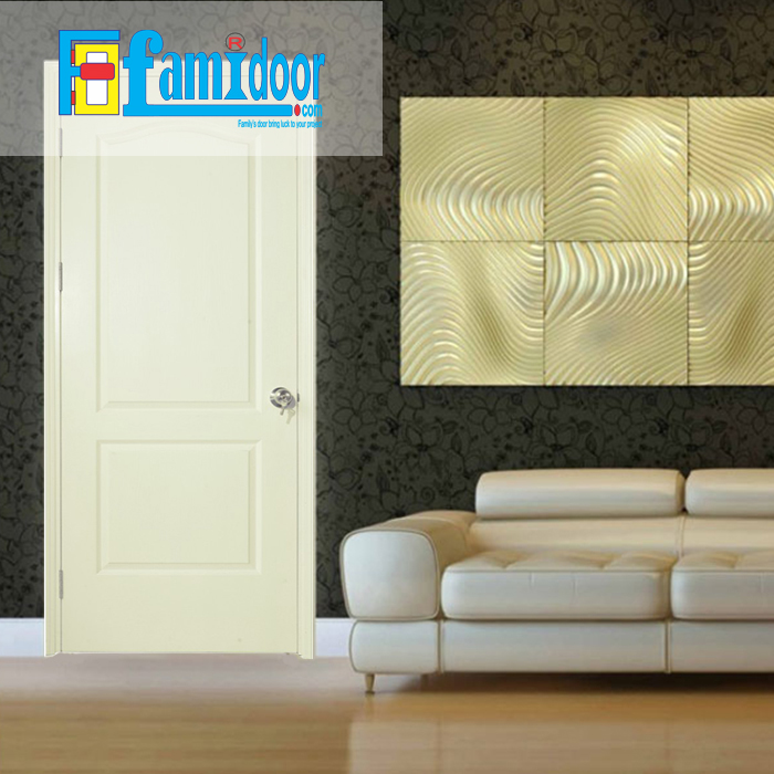 Cửa gỗ HDF MDF.2A-C2 ở Showroom Famidoor có tính ổn định và mật độ gỗ mịn.