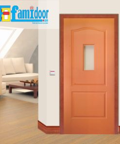 Cửa gỗ HDF MDF.2G1-C9 ở Showroom Famidoor có tính ổn định và mật độ gỗ mịn.