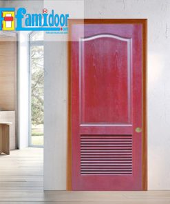 Cửa gỗ HDF MDF.2L-C12 ở Showroom Famidoor có tính ổn định và mật độ gỗ mịn.