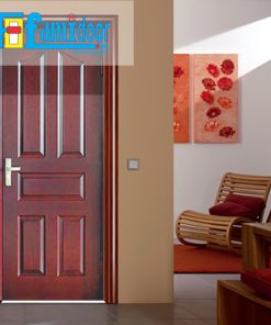 Cửa gỗ HDF MDF.5A-C12 ở Showroom Famidoor có tính ổn định và mật độ gỗ mịn.