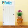 Cửa gỗ HDF MDF.6A-C1 ở Showroom Famidoor có tính ổn định và mật độ gỗ mịn.