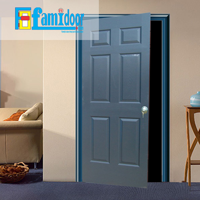 Cửa gỗ HDF MDF.6A-C14 ở Showroom Famidoor có tính ổn định và mật độ gỗ mịn.