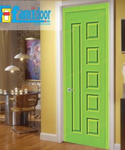 Cửa gỗ HDF MDF.6B-C6 ở Showroom Famidoor có tính ổn định và mật độ gỗ mịn.
