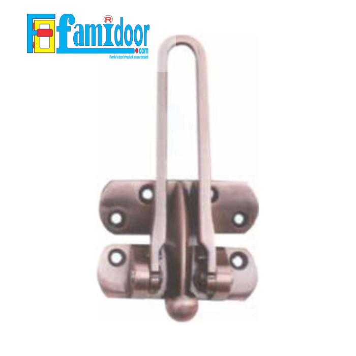 Chốt cửa FMD.AT01 tại Showroom Famidoor là phụ kiện cửa đi kèm nhằm tăng mức độ an toàn để bảo vệ an toàn cho gia chủ, bên cạnh bộ khóa cửa chính, nên dùng kèm chốt cửa an toàn.