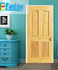 Cửa gỗ tự nhiên 04L tại Showroom Famidoor mang vẻ đẹp của tự nhiên, khi lắp đặt cửa gỗ cũng sẽ hiển thị các biểu tượng của vân gỗ nhìn đẹp và có sự lôi cuốn.