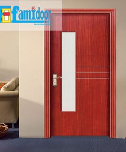 Cửa gỗ cao cấp fmd M-GN2 ở Showroom Famidoor có giá hợp lý, chỉ bằng một nửa giá so với gỗ tự nhiên thật nguyên tấm.