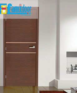 Cửa gỗ cao cấp fmd M-N2 ở Showroom Famidoor có giá hợp lý, chỉ bằng một nửa giá so với gỗ tự nhiên thật nguyên tấm.