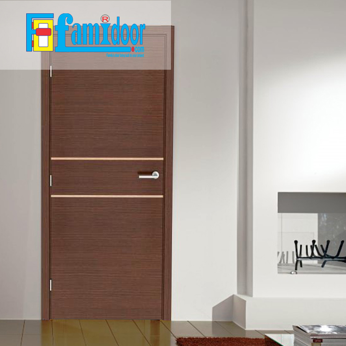 Cửa gỗ cao cấp fmd M-N2 ở Showroom Famidoor có giá hợp lý, chỉ bằng một nửa giá so với gỗ tự nhiên thật nguyên tấm.