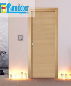 Cửa gỗ MDF LAMINATE M1N1 tại Showroom Famidoor thuộc dòng sản phẩm cửa gỗ công nghiệp MDF phủ nhựa.