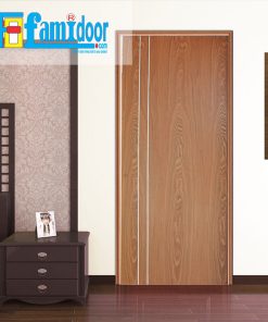 Cửa gỗ MDF VENEER P1R2A tại Showroom Famidoor chính là gỗ tự nhiên, tuy nhiên được lạng mỏng từ cây gỗ tự nhiên, gỗ veneer chỉ dày từ 1mm cho đến 2ly là nhiều.