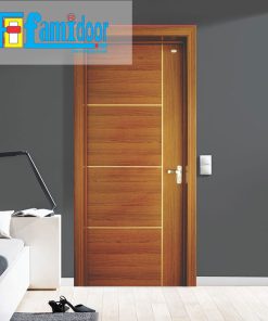 Cửa gỗ MDF VENEER P1R4B tại Showroom Famidoor chính là gỗ tự nhiên, tuy nhiên được lạng mỏng từ cây gỗ tự nhiên, gỗ veneer chỉ dày từ 1mm cho đến 2ly là nhiều.