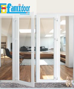 Cửa nhựa lõi thép FMD-UD02 ở Showroom Famidoor được sản xuất trên dây chuyền thiết bị hiện đại, công nghệ tiên tiến theo tiêu chuẩn Châu Âu
