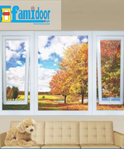 Cửa nhựa lõi thép FMD-UW01 ở Showroom Famidoor được sản xuất trên dây chuyền thiết bị hiện đại, công nghệ tiên tiến theo tiêu chuẩn Châu Âu