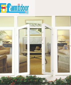 Cửa nhựa lõi thép FMD-UW02 ở Showroom Famidoor được sản xuất trên dây chuyền thiết bị hiện đại, công nghệ tiên tiến theo tiêu chuẩn Châu Âu